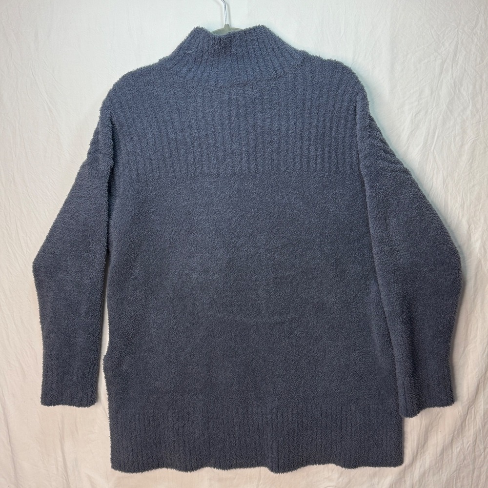 Barefoot Dreams CozyChic Turtle Neck Tunic Sweater‎ Charcoal Gray Size M - Picture 4 of 8